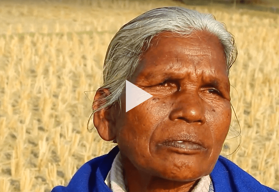 Tribal woman looking away