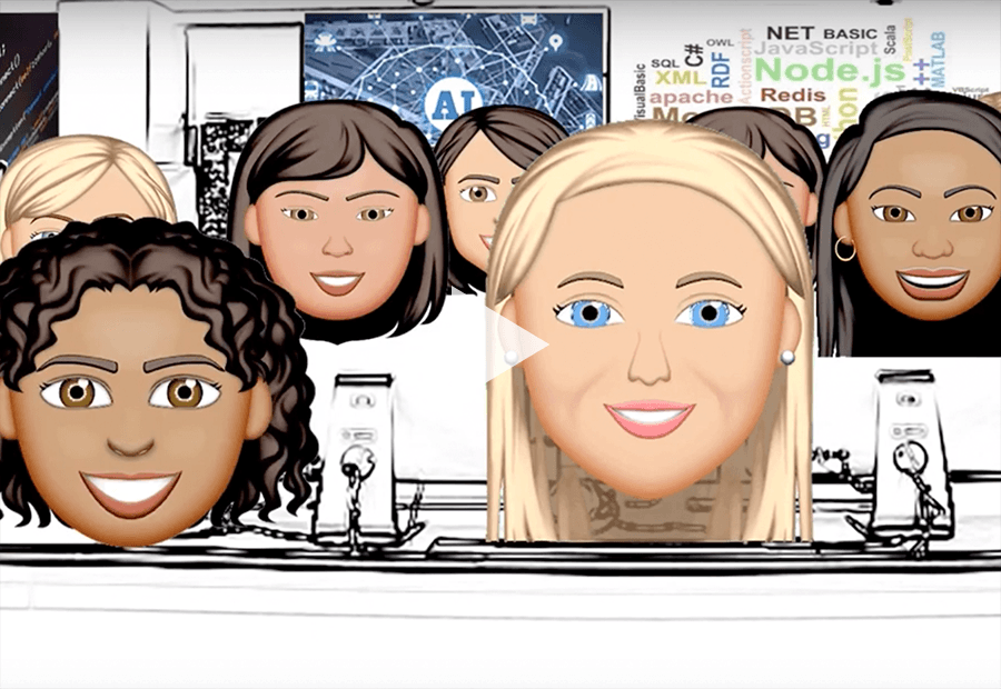 Vector images of girls