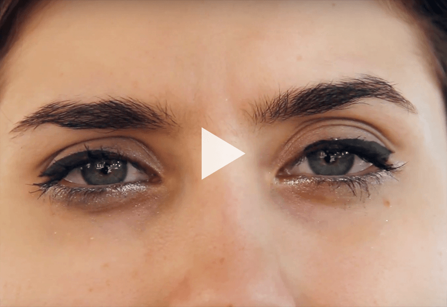 crying eyes of a woman