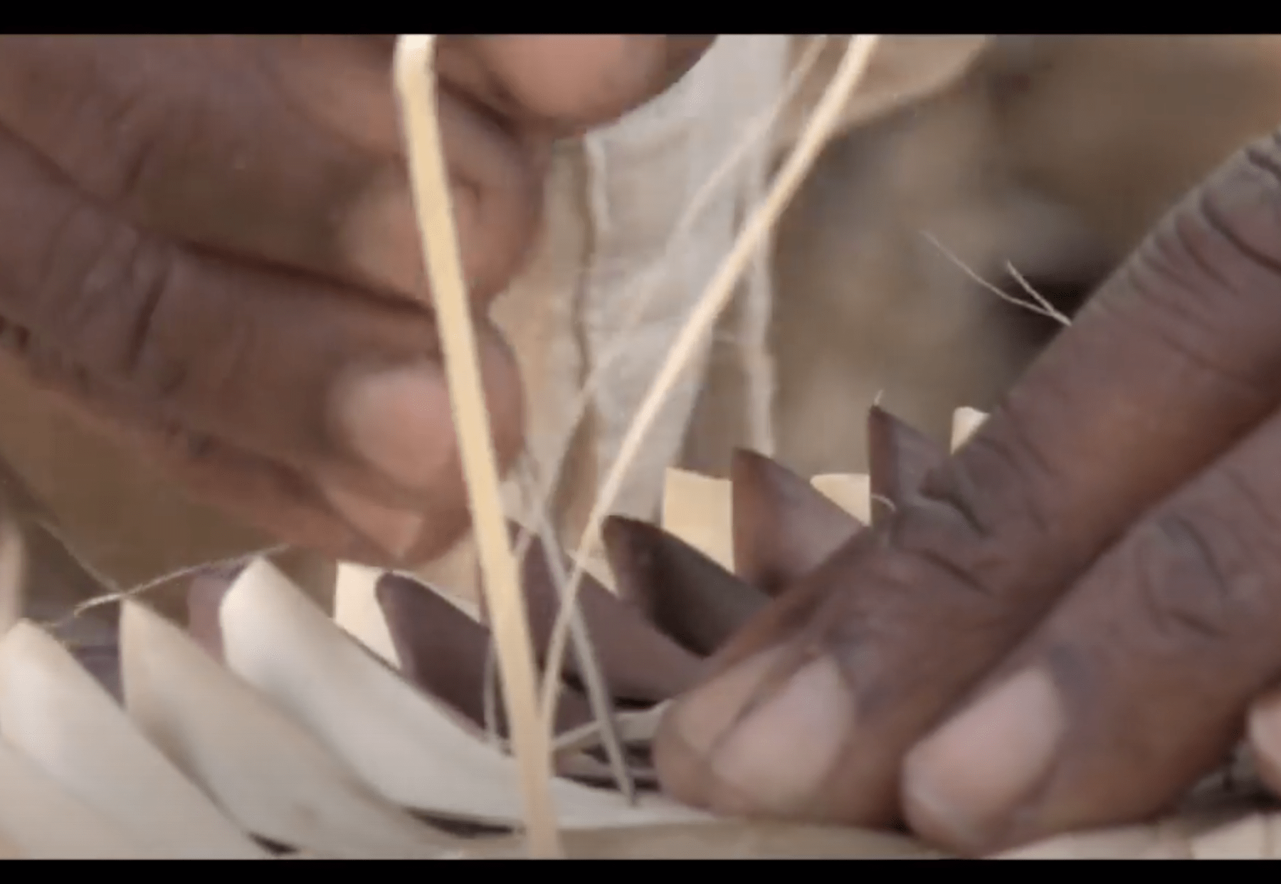 African American woman hands doing hadcrafts